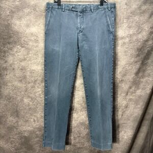 Frauenschuh Chino Pants Mens Size 54 Blue Faded Straight Leg